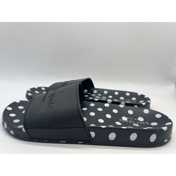 Kate Spade New York Slides "Sunny" Black With Women's Size 11B - Picture 2 of 16
